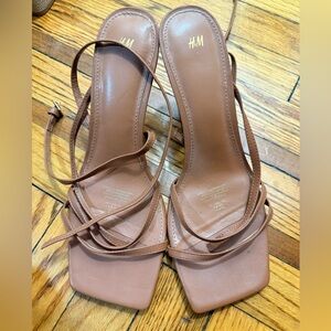 H&M Tan Strappy Heels